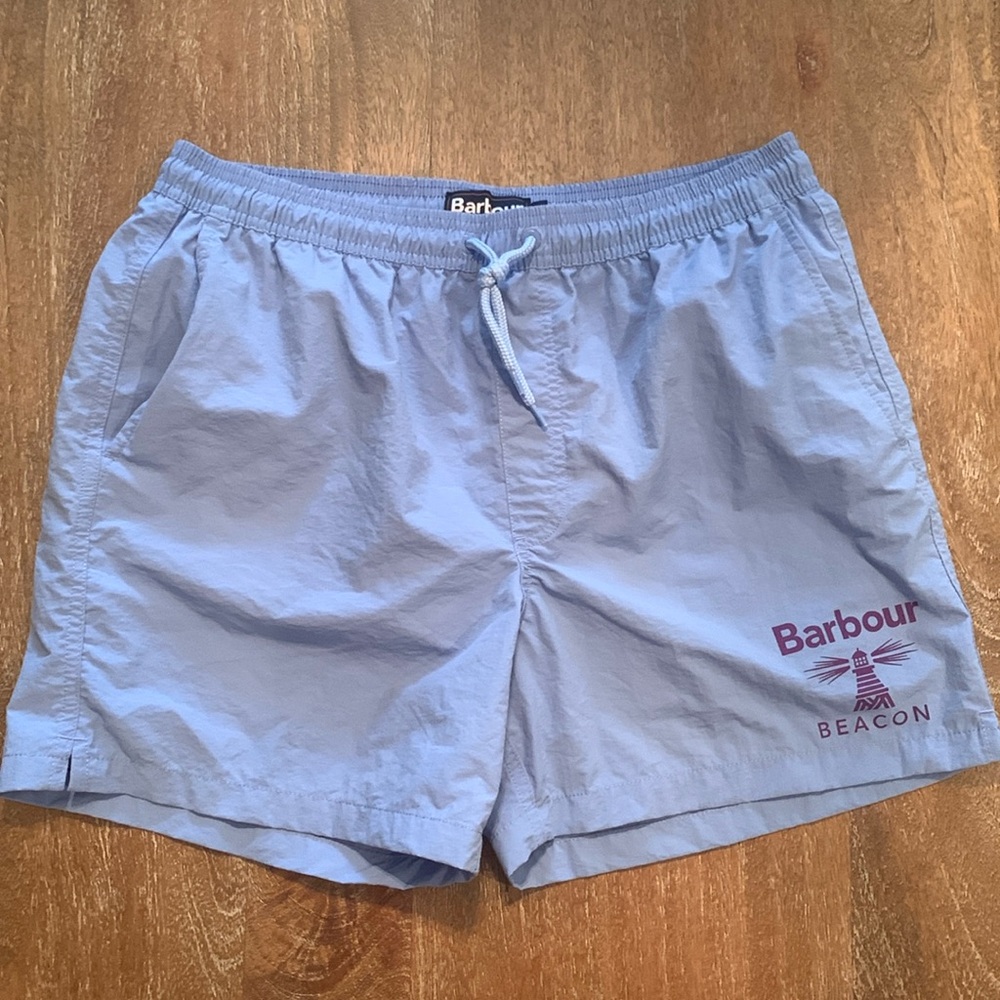 Barbour Beacon Large Bathing Suit in Light Blue